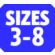 Size 3-8
