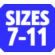 Size 7-11