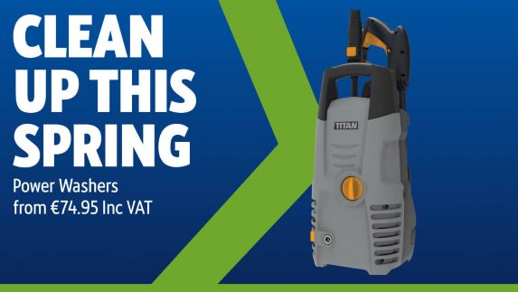 Clean up this Spring. Pressure Washers from €74.95 Inc VAT
