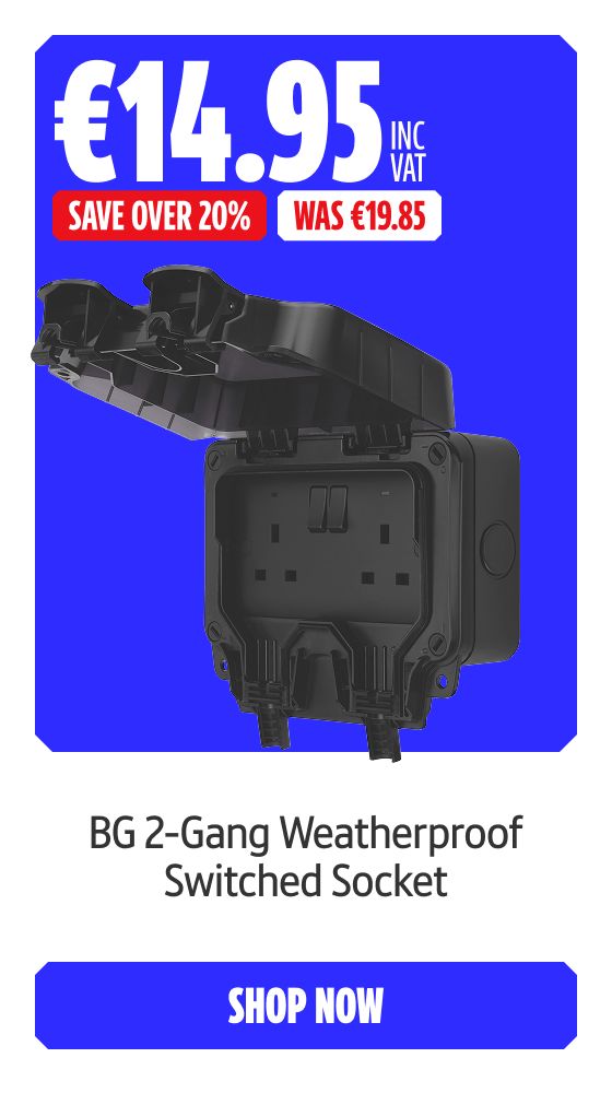Save over 20% on this BG 2-Gang Weatherproof Switched Socket. Shop Now