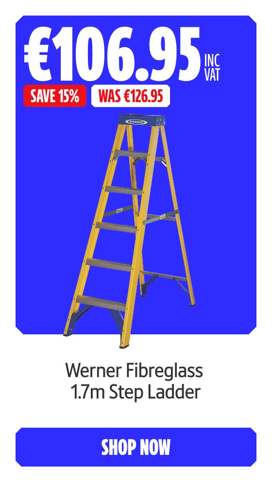 Save 15% on this Werner Fibreglass 1.7m Step Ladder. Shop Now