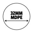 32mm MDPE
