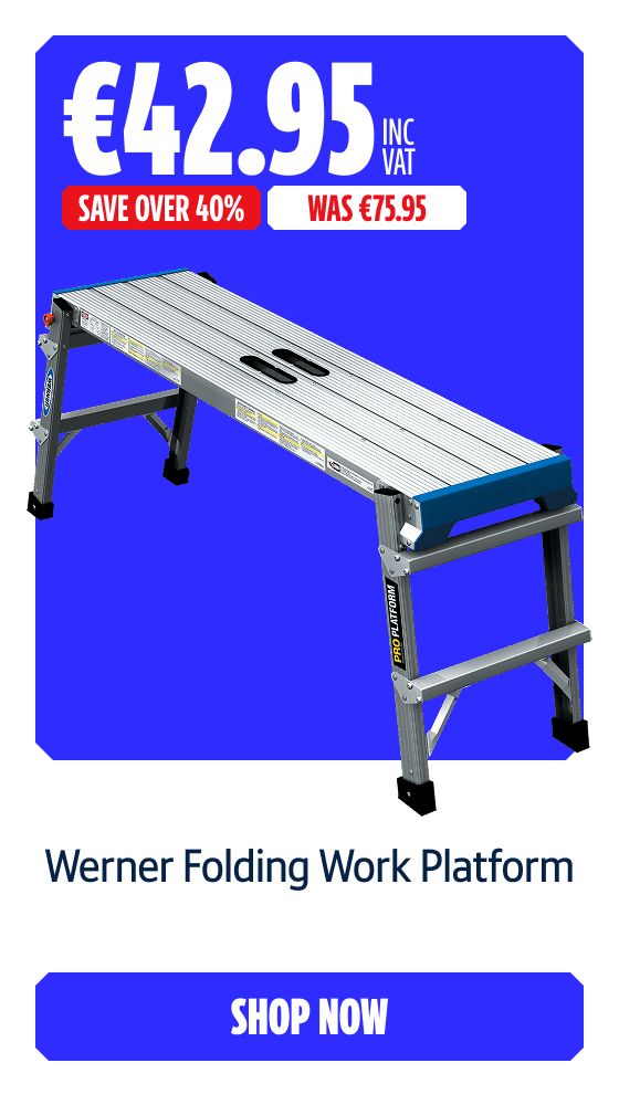 Save Over 40% on this Werner Folding Work Platform. Shop Now