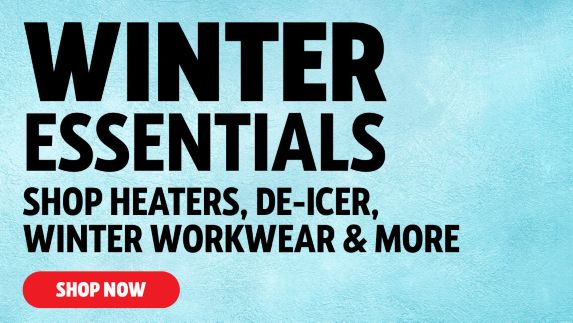 Winter Essentials, Shop Heaters, De-Icer & Winter Workwear