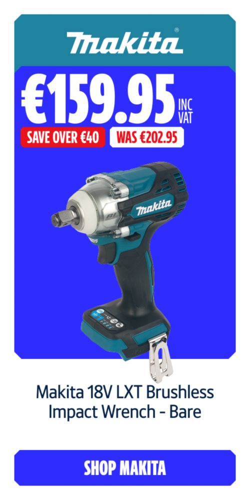 Save Over €40 Inc VAT on this Makita 18V LXT Brushless Impact Driver - Bare. Shop Makita