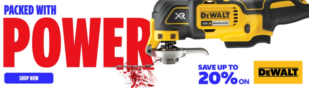Packed with Power! Save up to 20% on DEWALT. Shop Now
