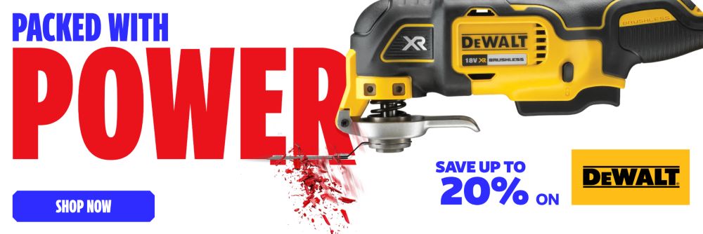 Packed with Power! Save up to 20% on DEWALT. Shop Now