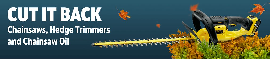 Cut it Back, Chainsaws, Hedge Trimmers & Chainsaw Oil