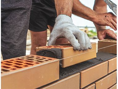 Image of bricks being laid