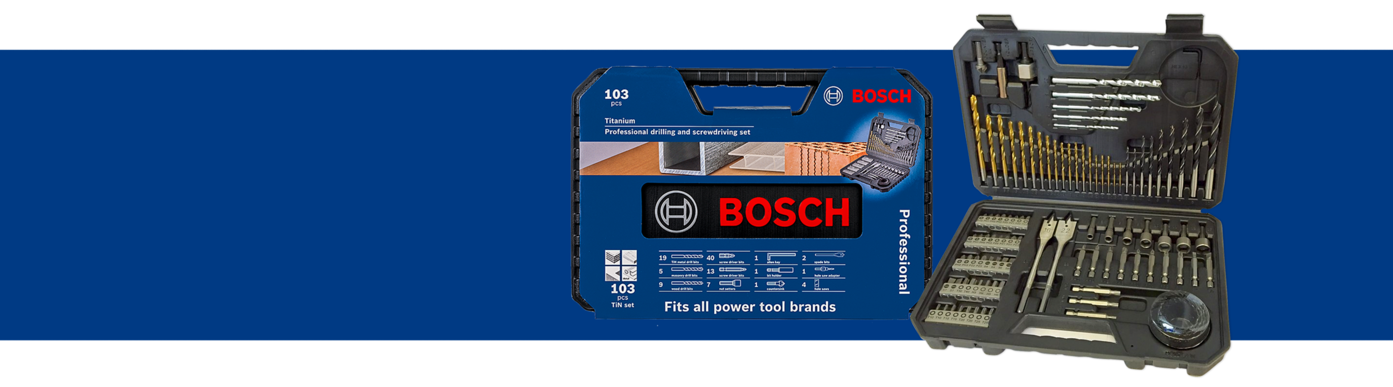 Save 39% on this Bosch Drill & Screwdriving Set 103pcs