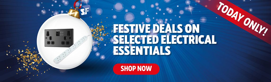 Festive Deals on Selected Electrical Essentials - One Day Only! Shop Now