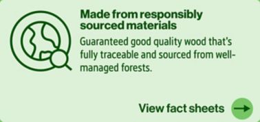 Made from responsibly sourced materials