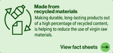 Made from recycled materials