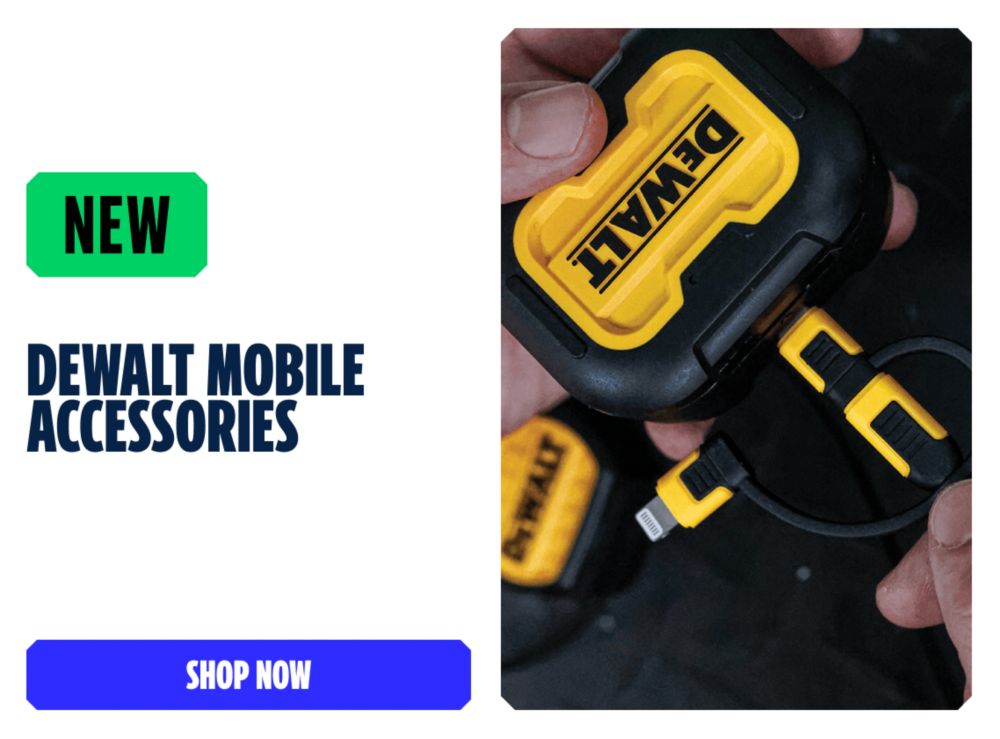 New DEWALT Mobile Accessories. Shop Now
