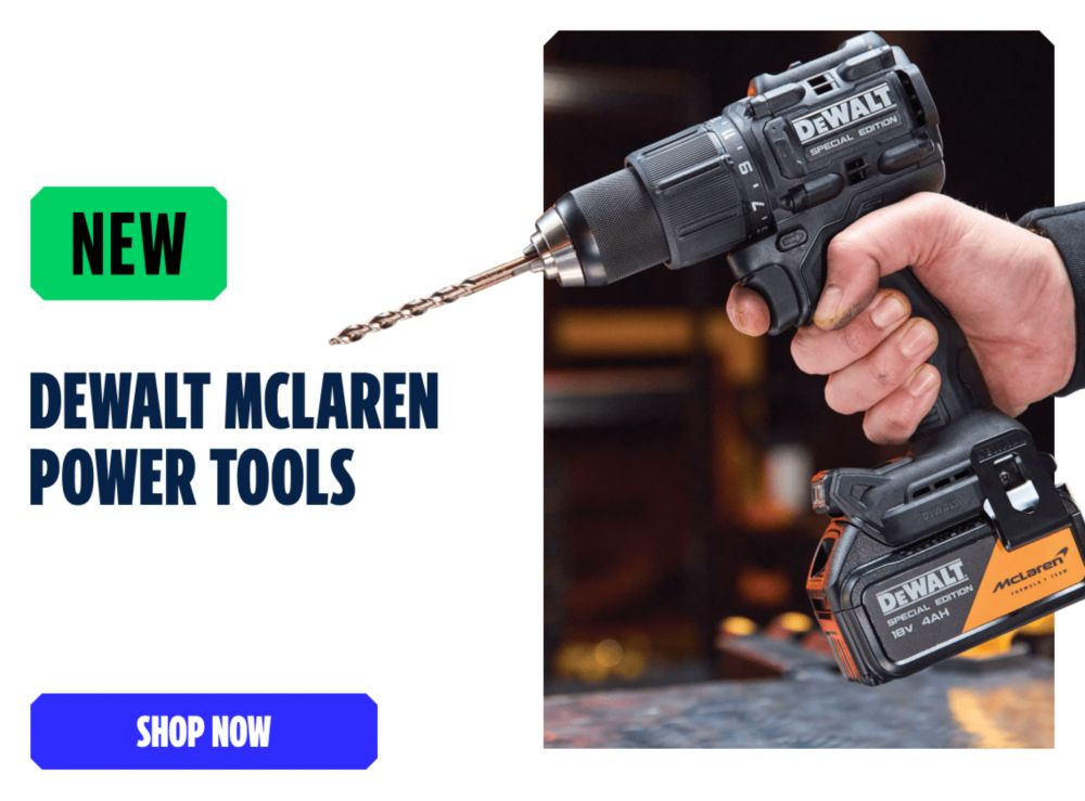 New DEWALT McLaren Power Tools. Shop Now
