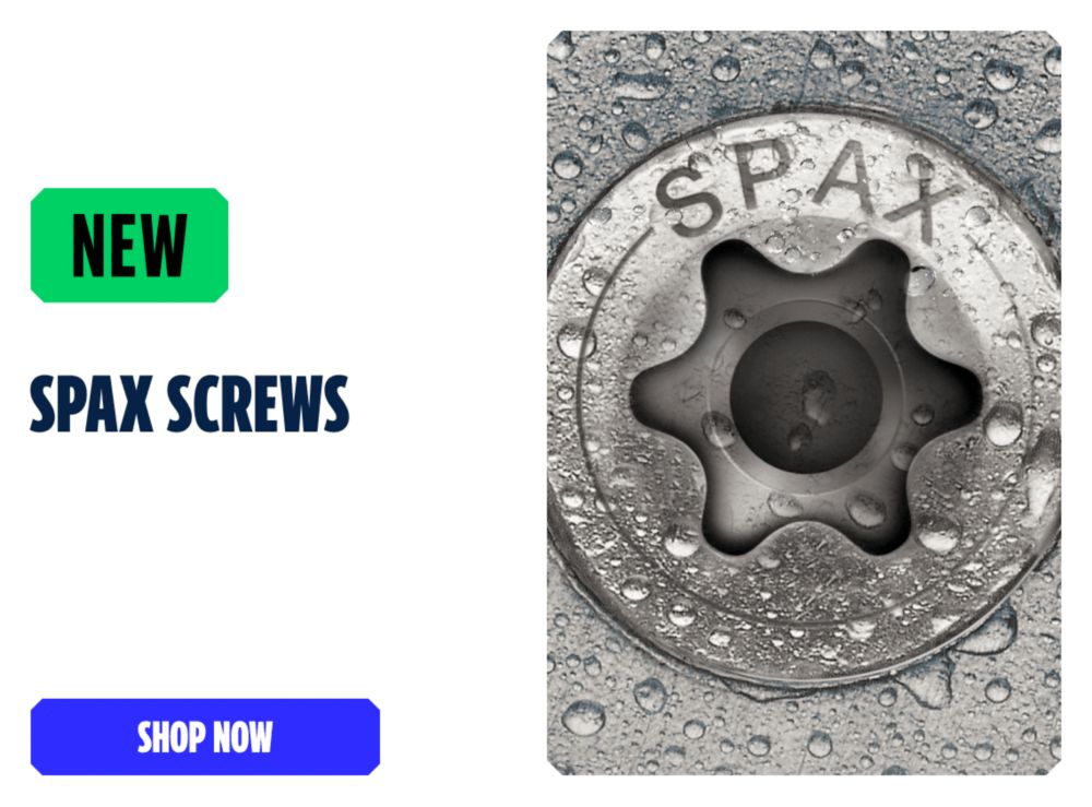 New Spax Screws. Shop Now