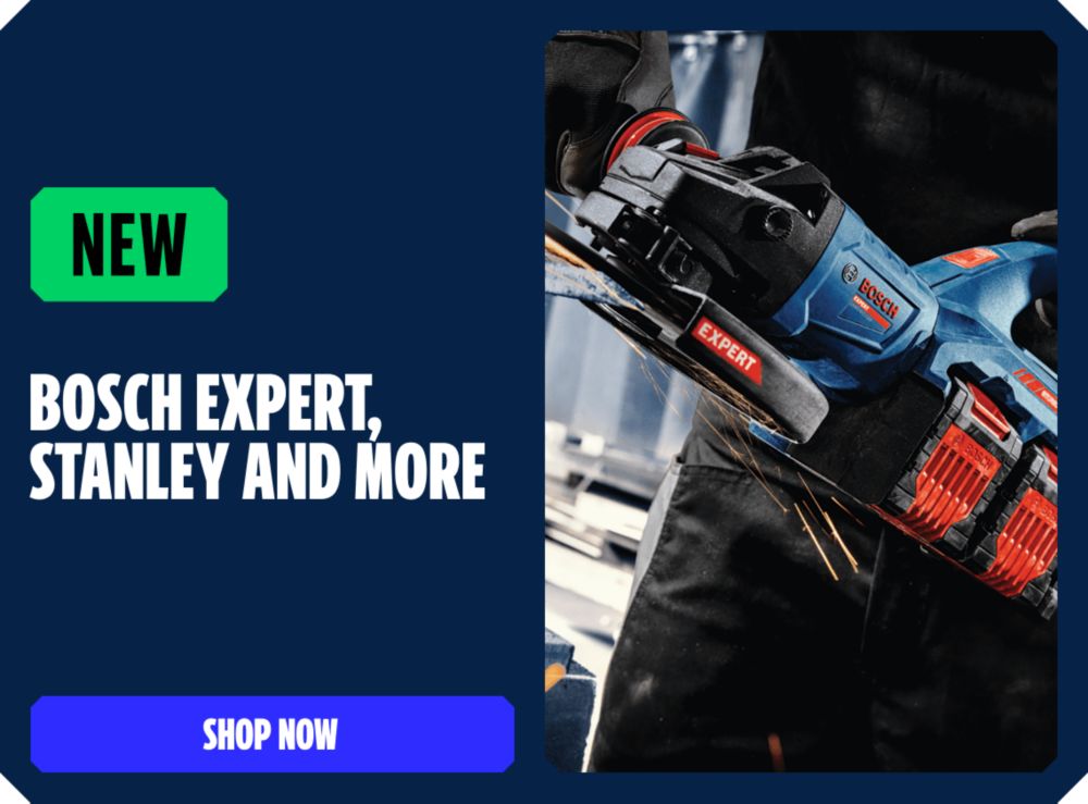New Bosch Expert, Stanley and More. Shop Now