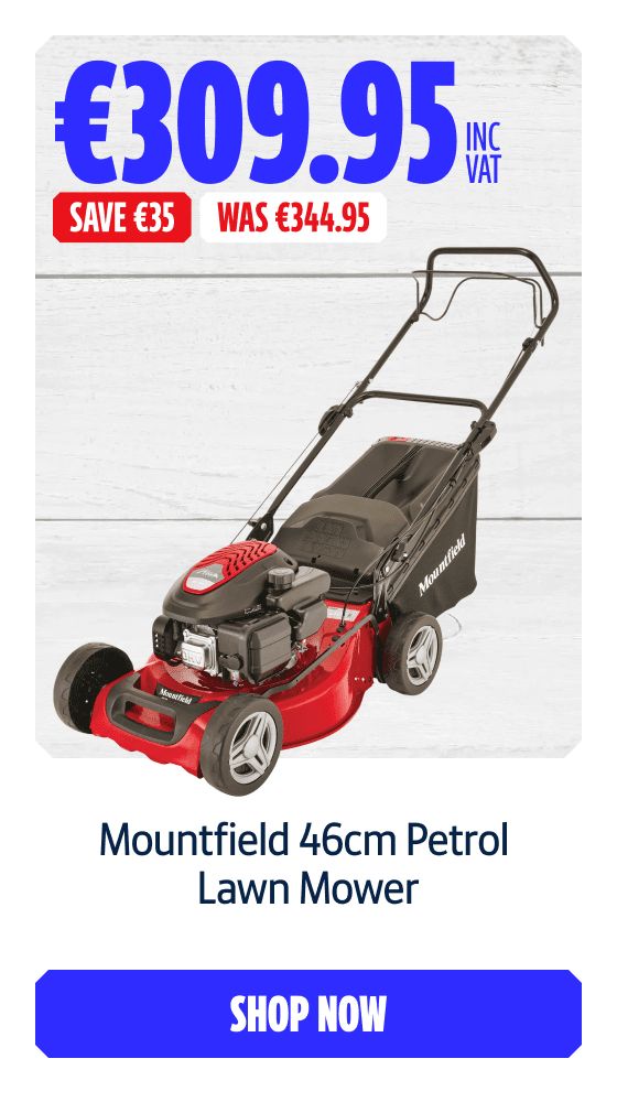 Save €35 Inc VAT on this Mountfield 46cm Petrol Lawn Mower. Shop Now