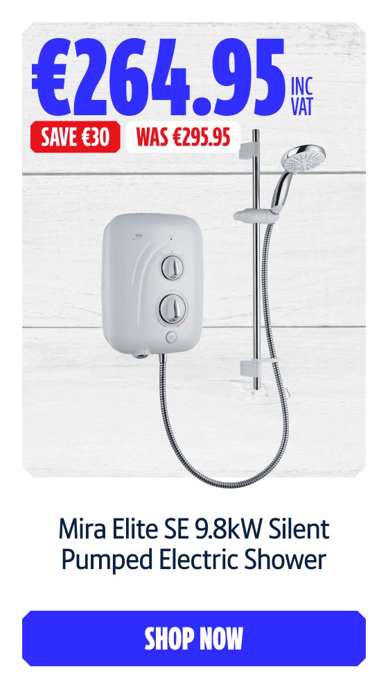 Save 10% on this Mira Elite SE 9.8kW Silent Pumped Electric Shower. Shop Now