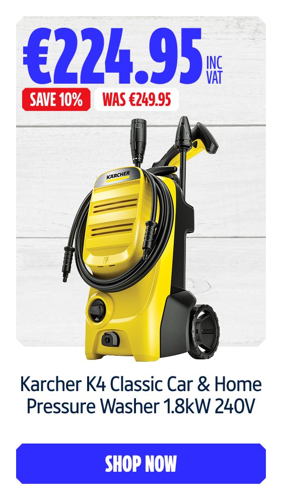 Save 10% on this Karcher K4 Classic Car & Home Pressure Washer 1.8kW 240V. Shop Now