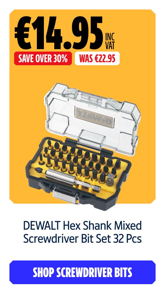 Save Over 30% on this DEWALT Hex Shank Mixed Screwdriver Bit Set 32 Pcs. Shop Screwdriver Bits