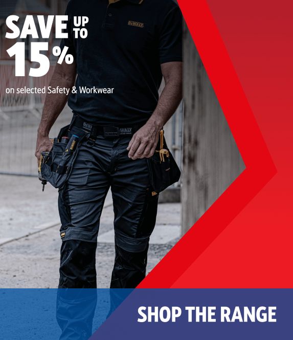 Save up to 15% on selected Safety & Workwear