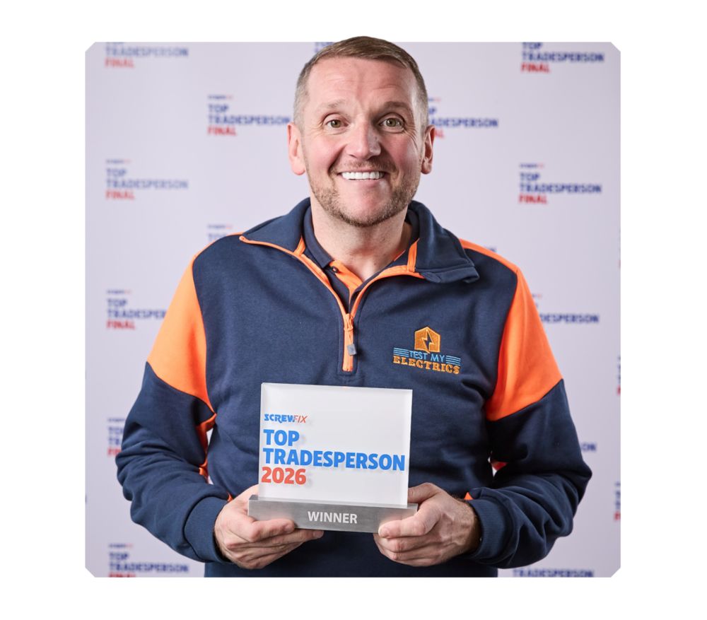 Neil Claxon is crowned Screwfix Top Tradesperson 2026!
