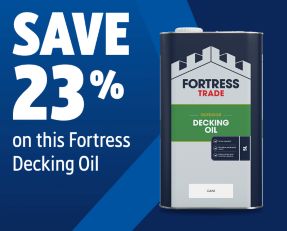 Save 23% on this Fortress Decking Oil. Shop Decking Treatment