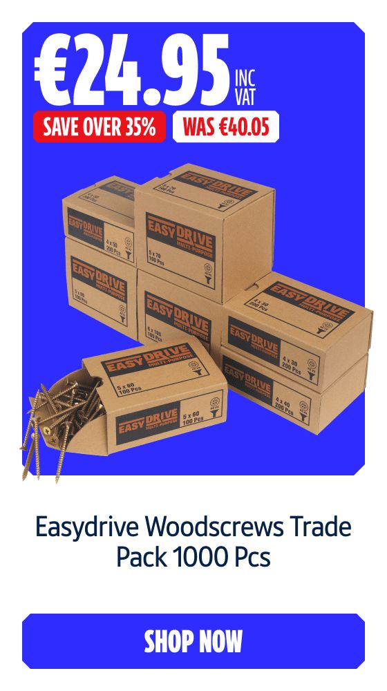 Save over 35% on Easydrive Woodscrews Trade Pack 1000 Pcs. Shop Now