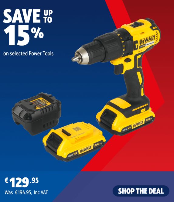 Save up to 15% on selected Power Tools