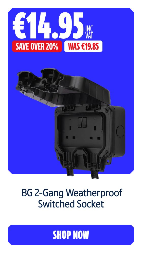 Save over 20% on this BG 2-Gang Weatherproof Switched Socket. Shop Now